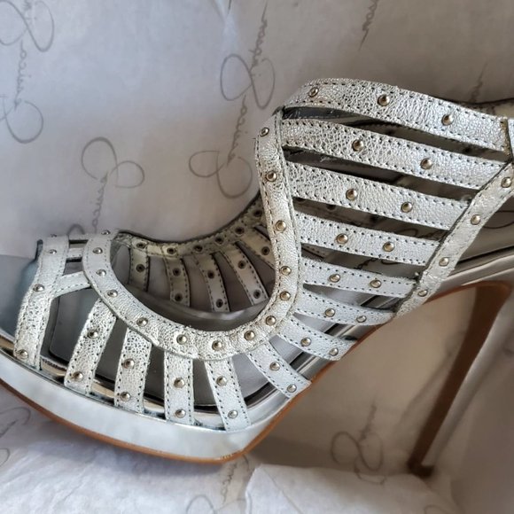 Jessica Simpson "Rock Dave Metal" Platform Sandal - Picture 3 of 11